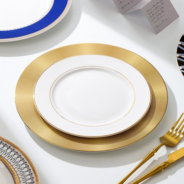 porcelain plate tableware, creative plating plate