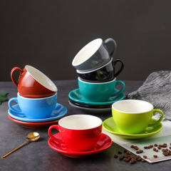 Coffee cup and saucer set
