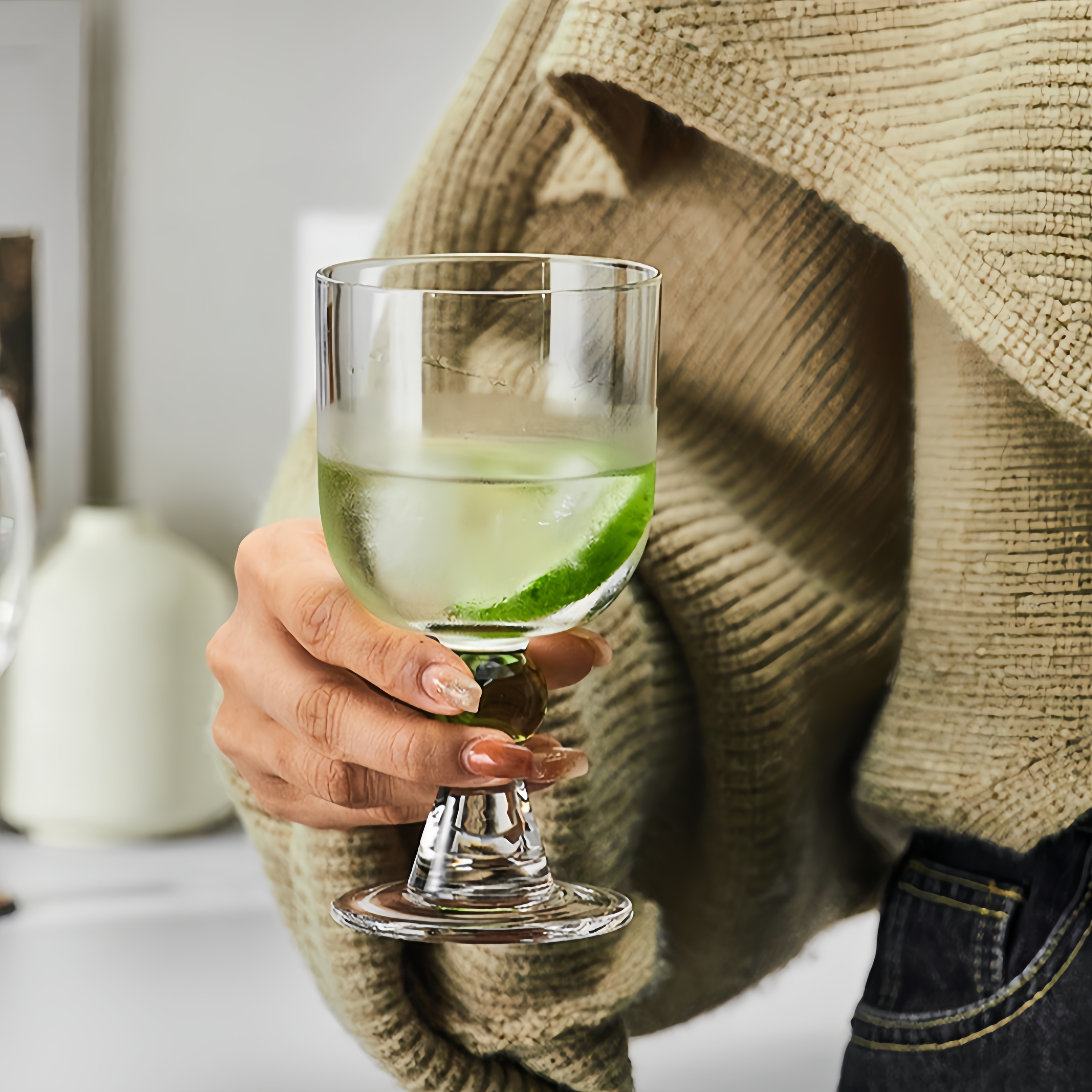Traditionally-Crafted Vintage Champagne Glasses