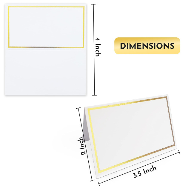 Customized wedding banquet seat cards, double-sided table cards