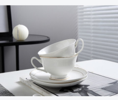 custom logo high quality coffee cup and saucer set