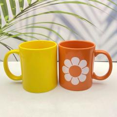 Custom Logo Ceramic Coffee Mugs - Multi-Color 11oz Personalized Branded Cups