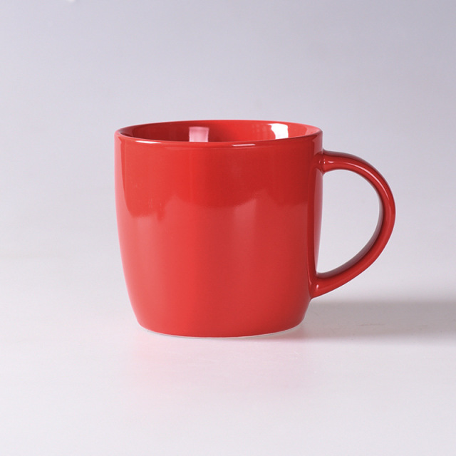 Ceramic Coffee Mug 450ml - Matte Black/Gloss White/Deep Green Large Mug