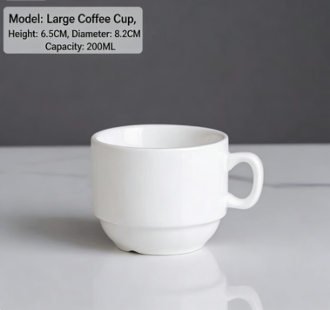 custom logo high quality coffee cup and saucer set