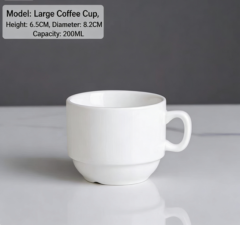 custom logo high quality coffee cup and saucer set