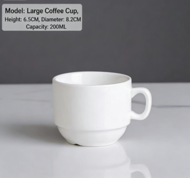 custom logo high quality coffee cup and saucer set