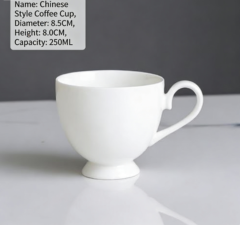custom logo high quality coffee cup and saucer set