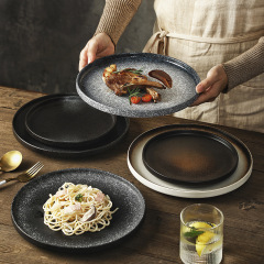 Customizable Logo Plate Japanese-Style Steak Plate Creative Western Dinner Plate Restaurant Large Plate