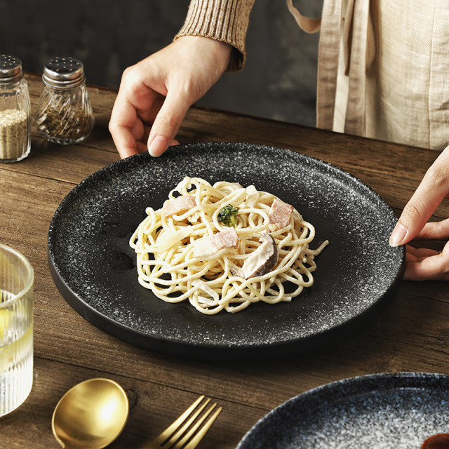 Customizable Logo Plate Japanese-Style Steak Plate Creative Western Dinner Plate Restaurant Large Plate