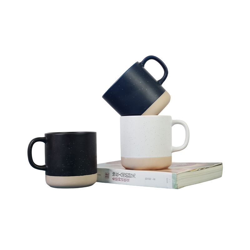 Best-selling Two-color Mosaic Ceramic Mug, Personalized Starry Mug, Holiday Promotion Gift Printed Logo Ceramic Model Mugs 460ML