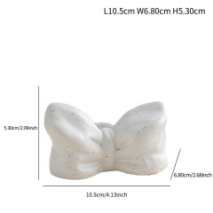 New Ceramic Bow-Shaped Candle Holder for Wedding Table Decor