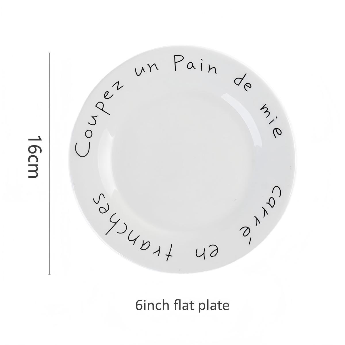 Ceramic Dinner Plates Ins-Style Tableware for Home & Kitchen