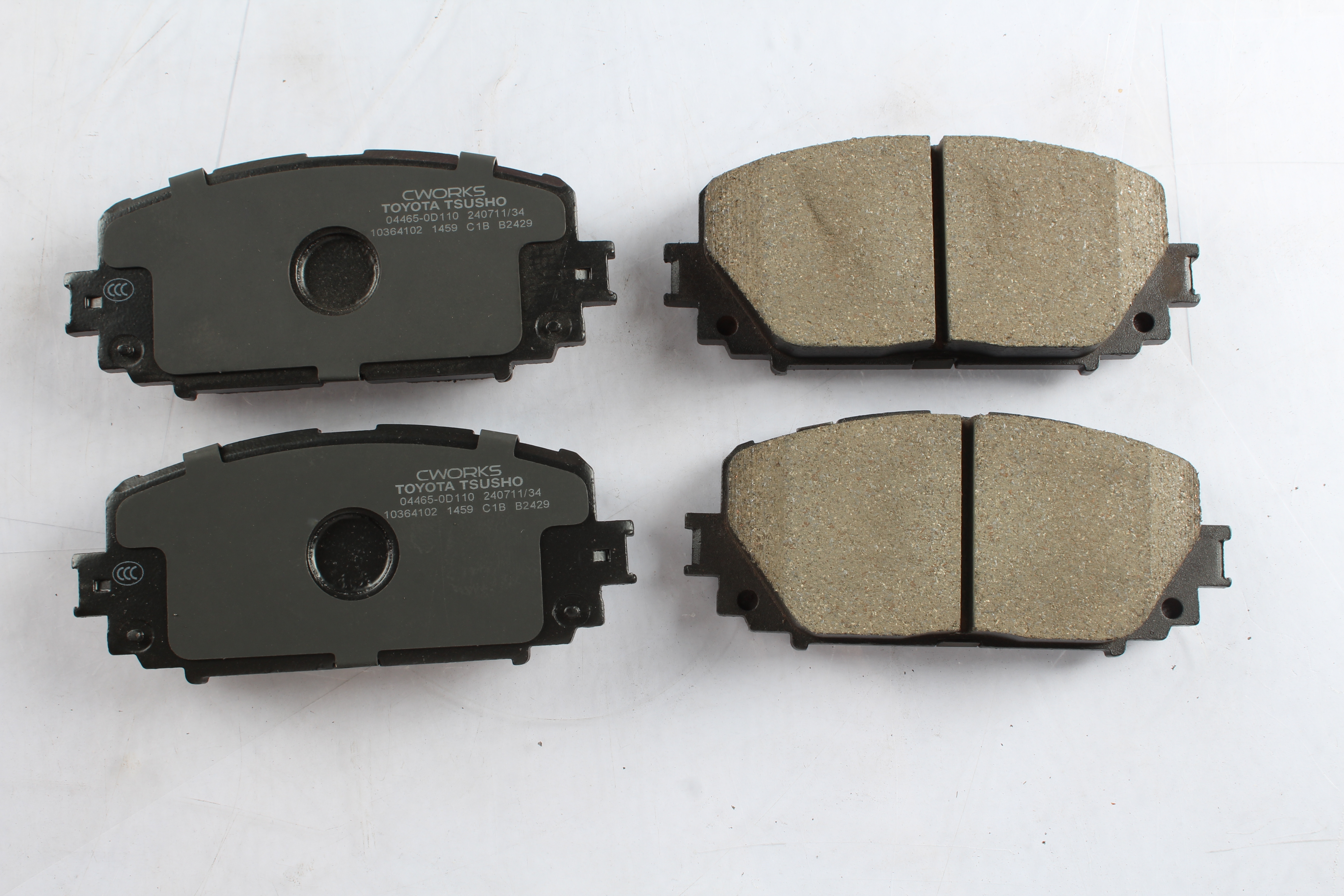 Toyota Tsusho Front Disc Brake Pad Kit 04465-0D110 For Yaris NCP90 ZSP91 Vios NCP92 ZSP92