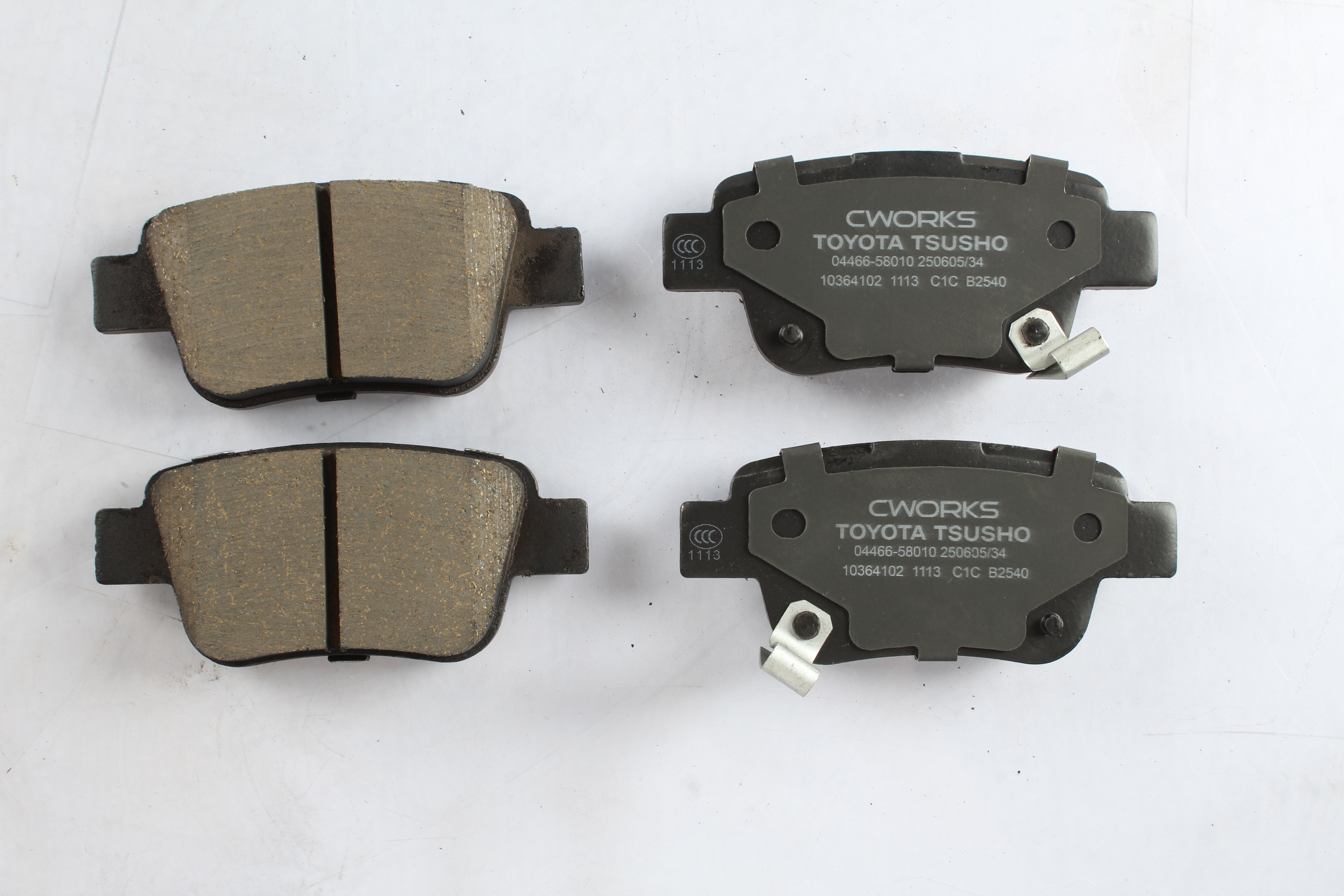 Toyota Tsusho Rear Disc Brake Pad Kit 04466-58010 For Alphard ANH20 ATH20 GGH20 Previa AHR20