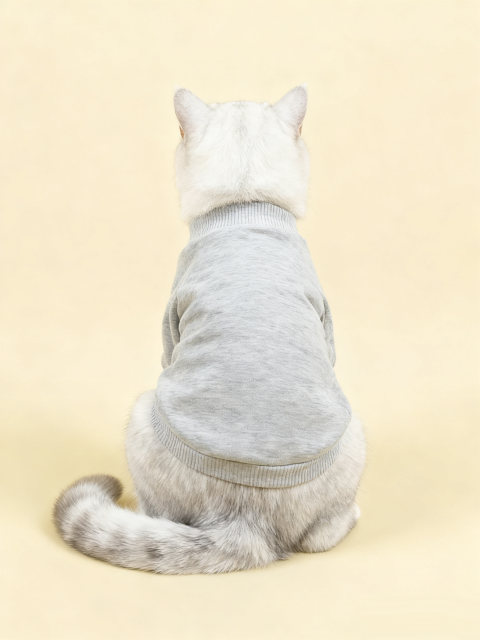 simple design cat sweatshirt