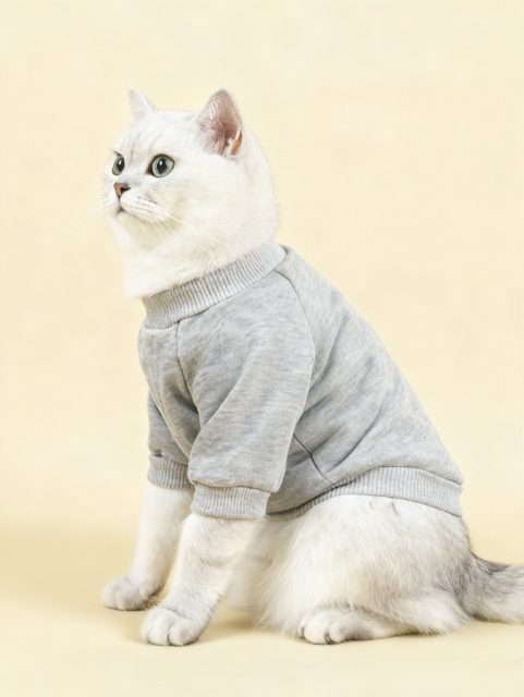 simple design cat sweatshirt