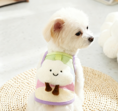 lovely cloud dog vest summer coloful colthes