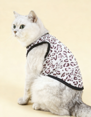 Leopard Print Mesh Cat Vest