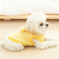 Pet Vest – Yellow Knitted Sleeveless Vest with 3D Detail