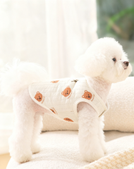 Cute Teddy Bear Print Dog Harness Vest 
