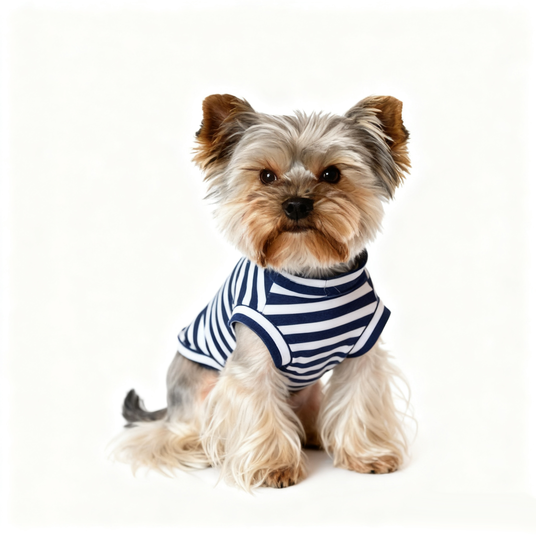 Small dog striped summer t-Shirt cotton breathable