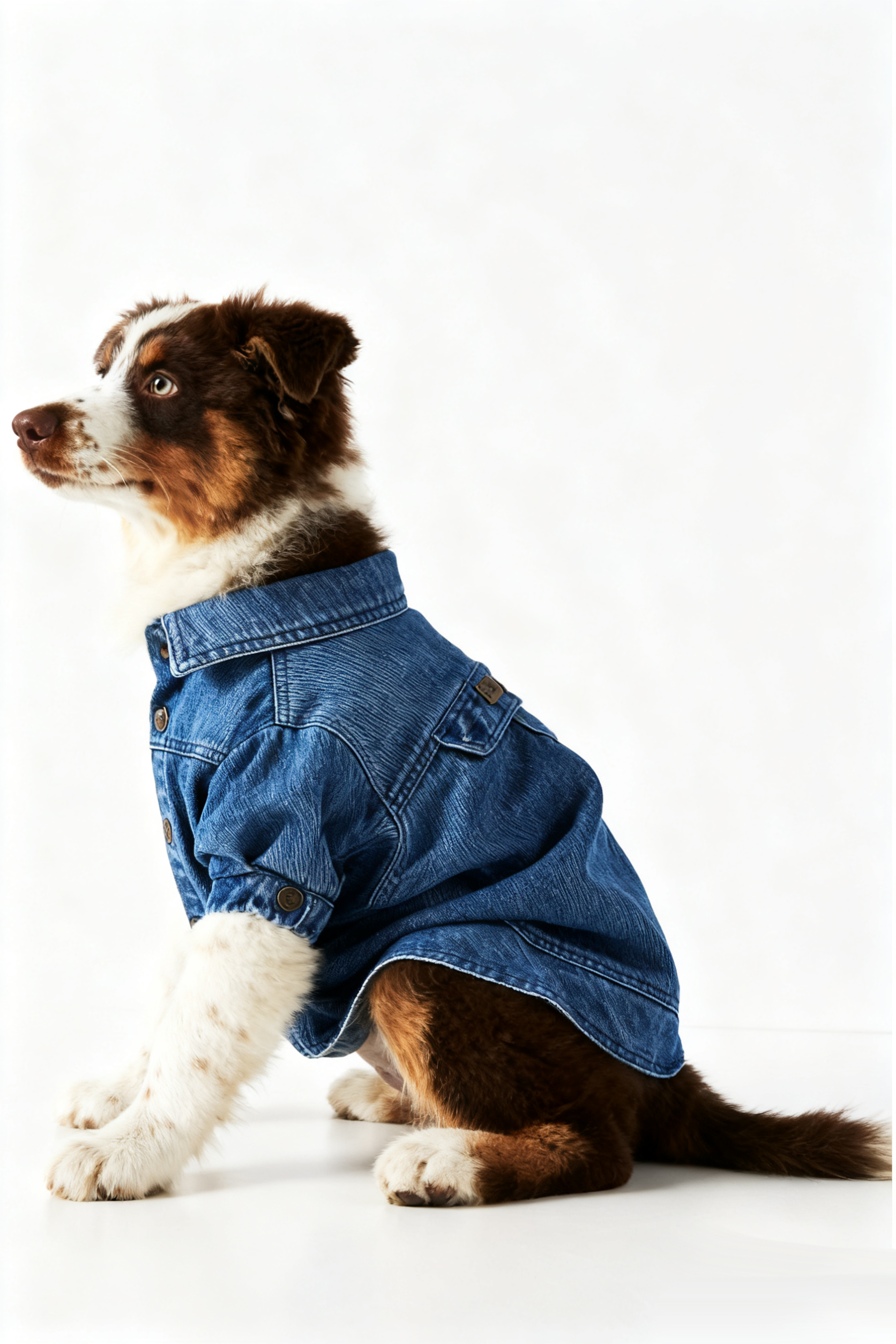 Classic Blue Denim Dog Jacket