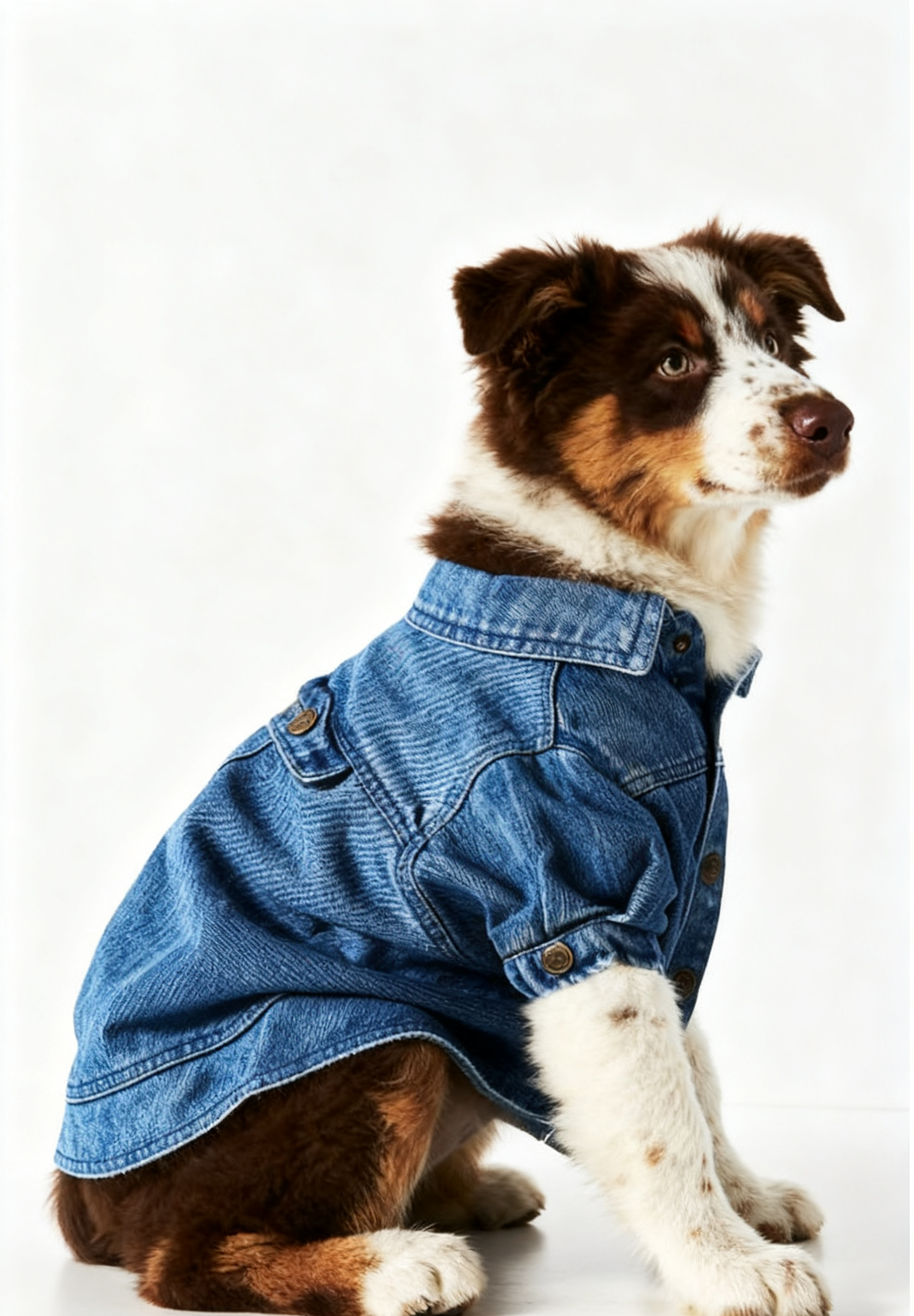 Classic Blue Denim Dog Jacket