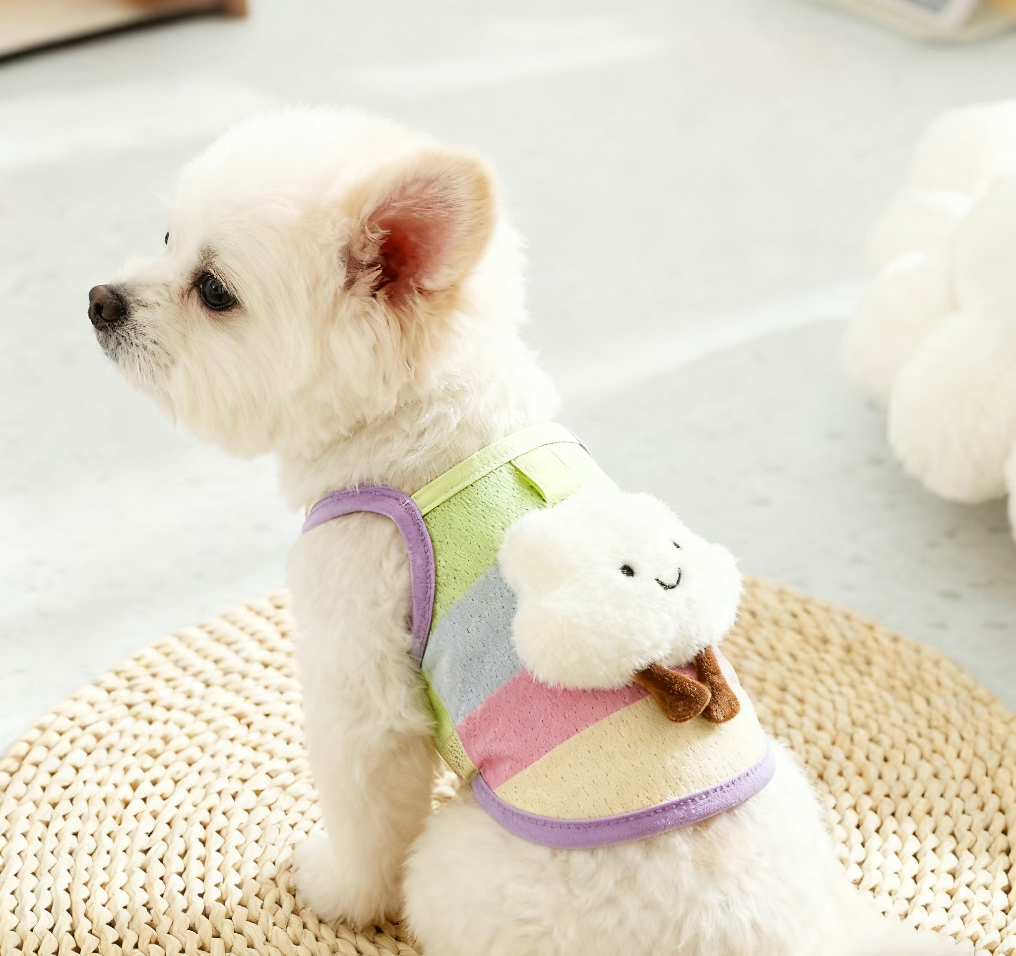 lovely cloud dog vest summer coloful colthes