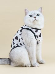 Cow Print Mesh Cat Vest