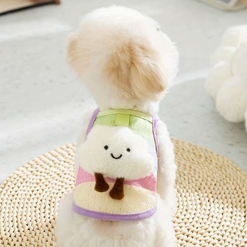 lovely cloud dog vest summer coloful colthes