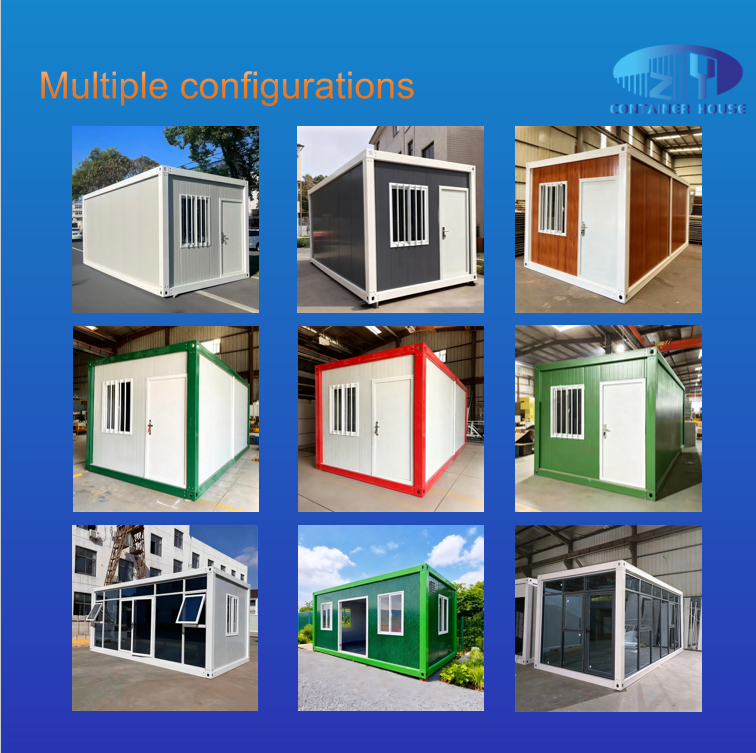 Two-Story Modular Detachable Prefab Container House for Office Living Multi-Purpose Assembled Building