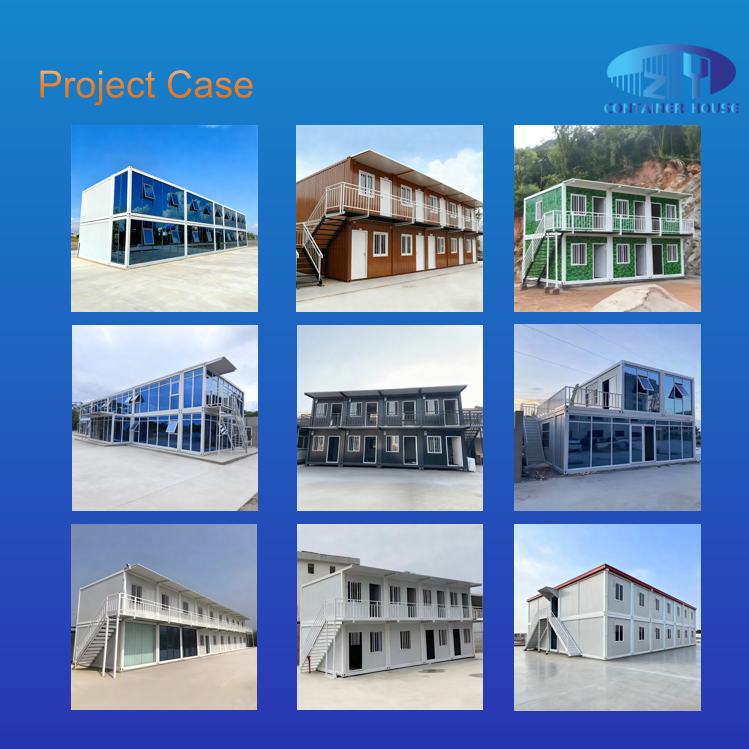 Two-Story Modular Detachable Prefab Container House for Office Living Multi-Purpose Assembled Building