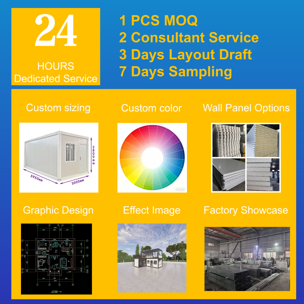 Two-Story Modular Detachable Prefab Container House for Office Living Multi-Purpose Assembled Building