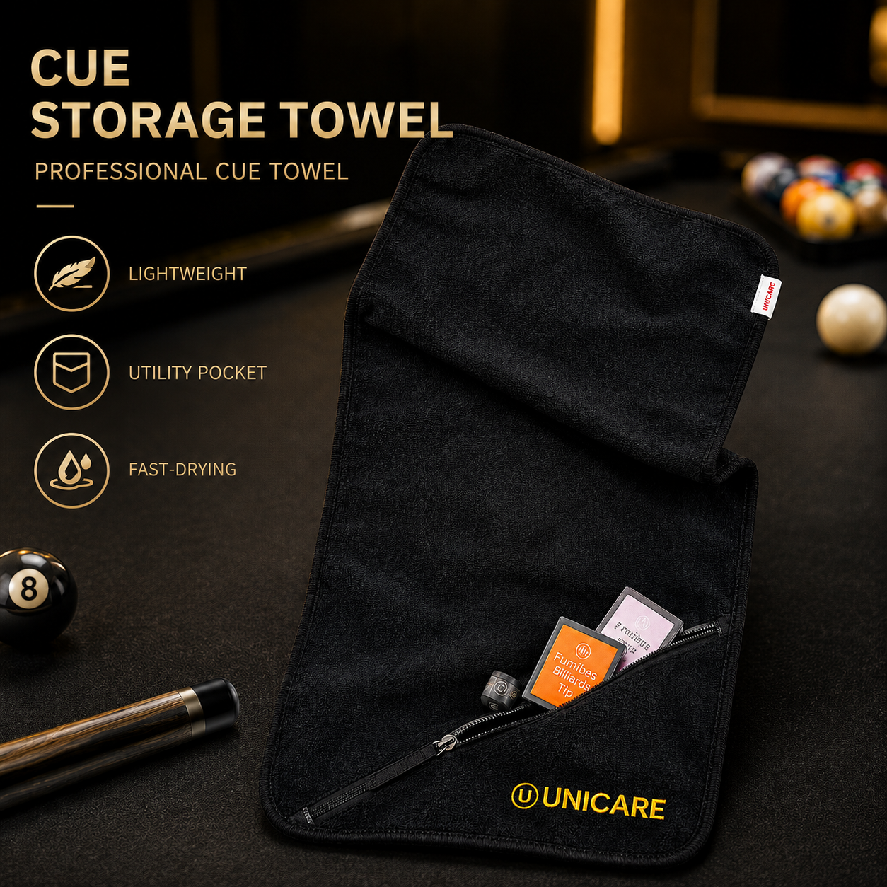 Billiards Accessories Towel Bag