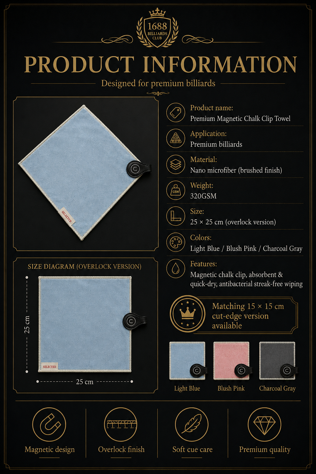 Unicare Magnetic Towel with Chalk Mini Pro