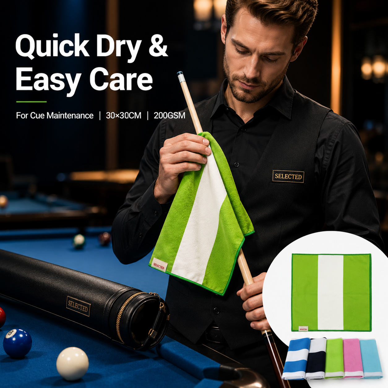 Unicare Quick Dry Cue Towel Grace