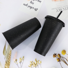 Wholesale 24oz Glitter Color Changing Cup | Custom Plastic Tumbler for Hot & Cold