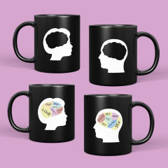 Brain Pattern Color Changing cup