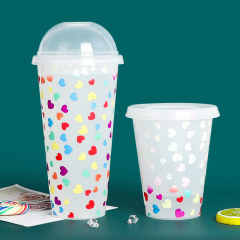 Custom cold  change 24oz color-changing plastic cup