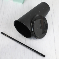 Wholesale 24oz Glitter Color Changing Cup | Custom Plastic Tumbler for Hot & Cold