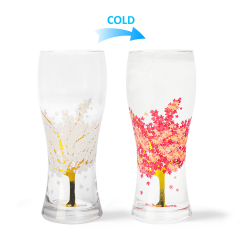 Printed Color Changing Cold 450Ml Glassware Cup Drink 16Oz Pint Glass Beer Glasses