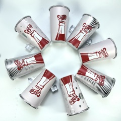 Aluminum Tumbler Party Cola Metal Reusable Magic Cold Custom 16oz Aluminum Color Changing Cup