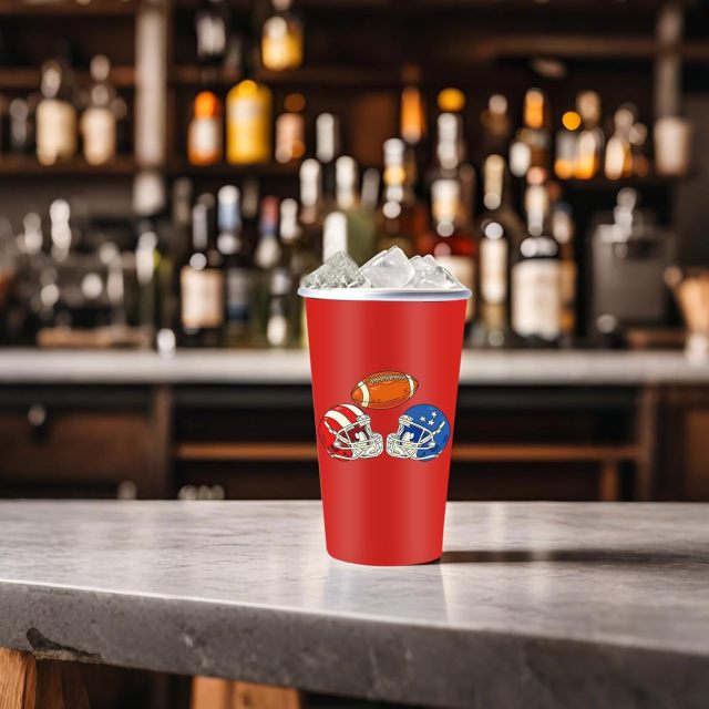 16oz Red Blue Cold Activated Color Changing Aluminum Cups