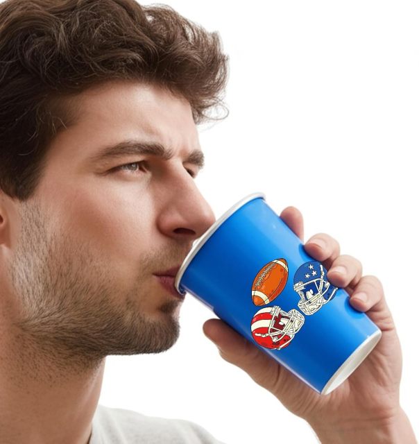 16oz Red Blue Cold Activated Color Changing Aluminum Cups