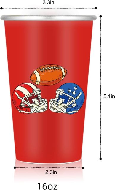 16oz Red Blue Cold Activated Color Changing Aluminum Cups