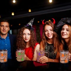 Halloween Horror Ghost Glass Color Changing Cups 6 Pcs