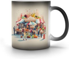 People in Market Magic Color Changing Ceramic Coffee Mug