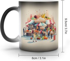 People in Market Magic Color Changing Ceramic Coffee Mug