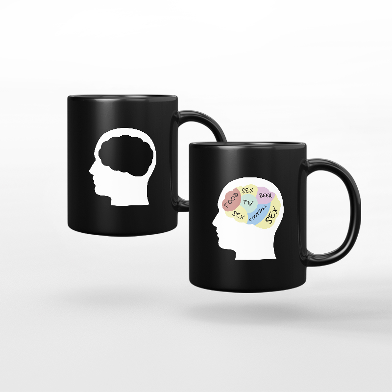 Dishwasher safe heat sensitive mug surviving heavy wash cycle with zero peeling