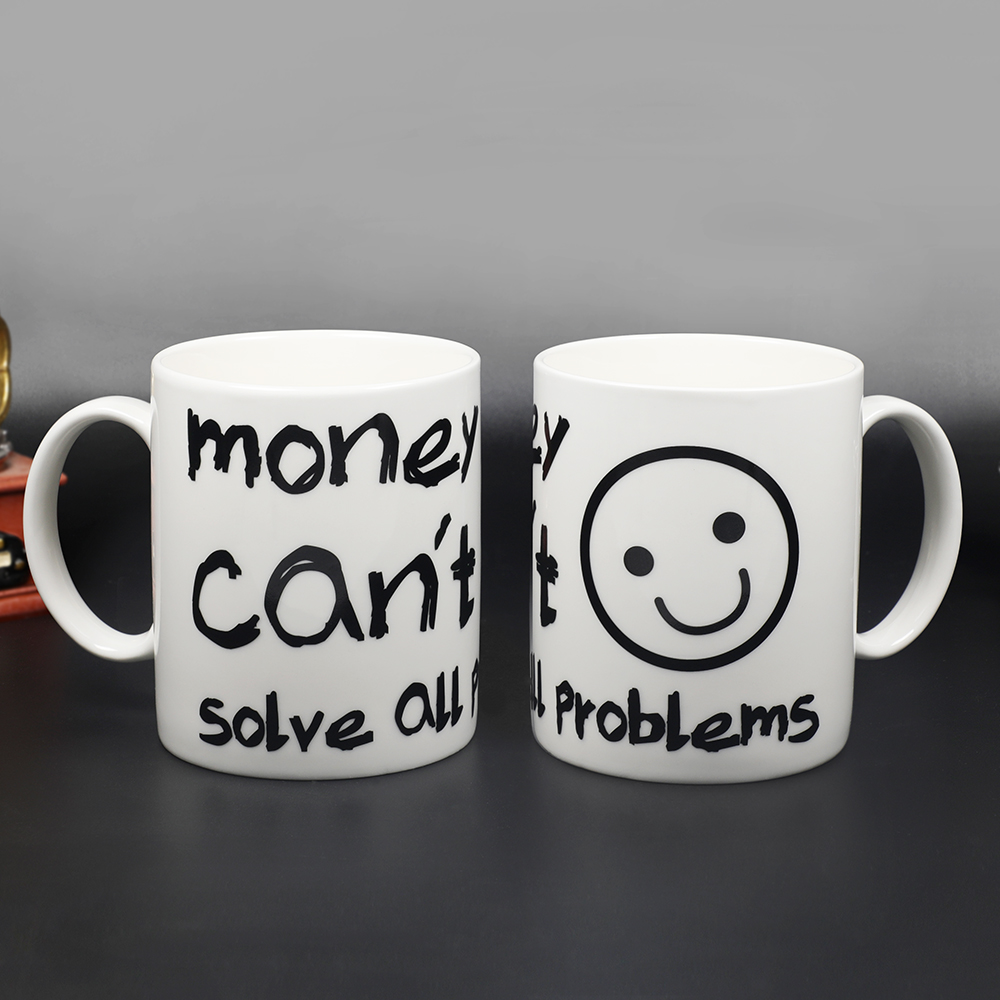 Black to White Heat Changing Mugs Bulk